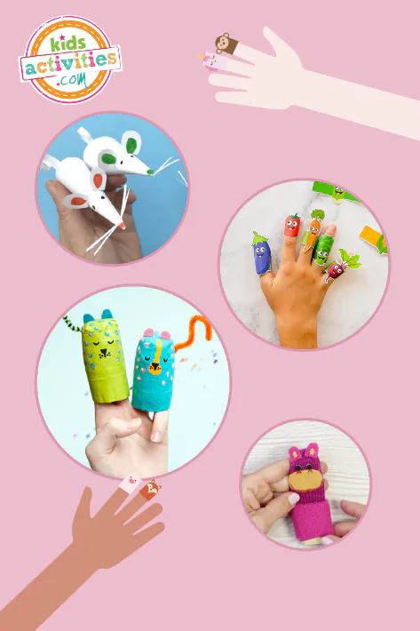 Finger puppets to make or use DIY Feature Image