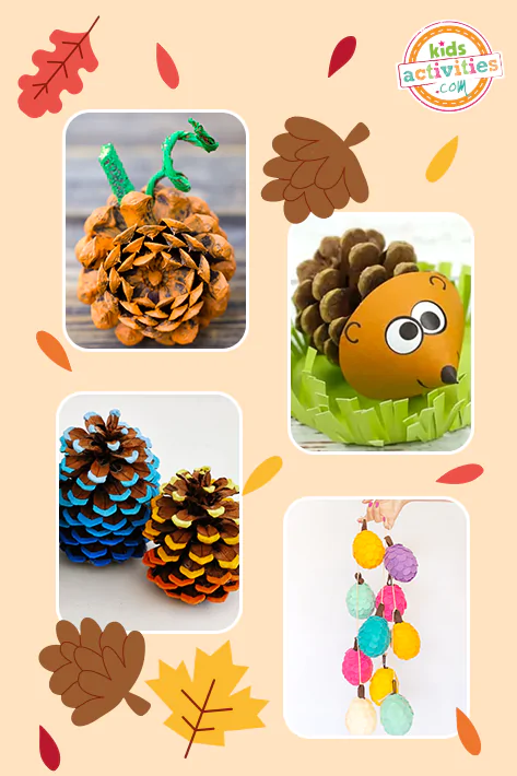 Pine cone crafts Feature image